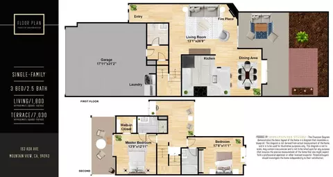 Floorplan - 182 Ada Ave B, Mountain View, CA 94043 photo 1 of 1