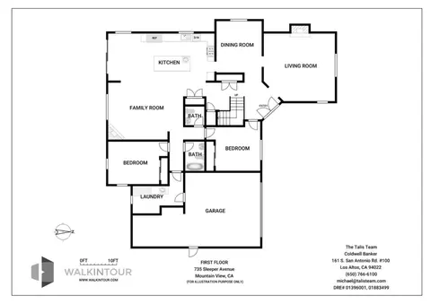Floorplan - 735 Sleeper Ave, Mountain View, CA 94040 photo 1 of 2