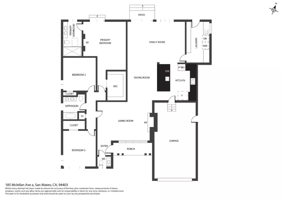 Floorplan - 185 Mclellan Ave, San Mateo, CA 94403 photo 2 of 2