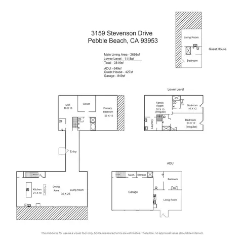 Floorplan - 3159 Stevenson Dr, Pebble Beach, CA 93953 photo 1 of 1