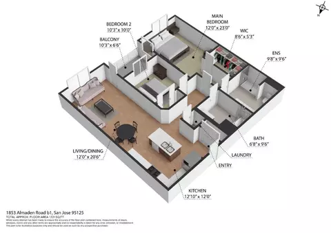 1853 Almaden Rd 405, San Jose, CA 95125