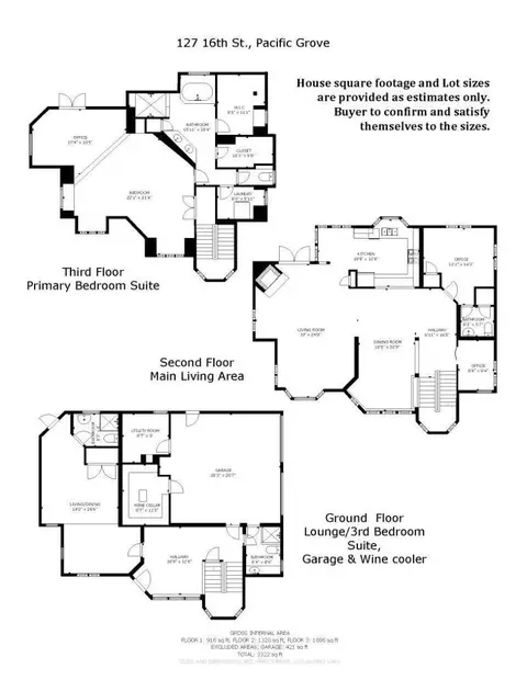 Floorplan - 127 16th St, Pacific Grove, CA 93950 photo 1 of 1