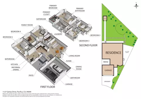 Floorplan - 1127 Galvez Dr, Pacifica, CA 94044 photo 4 of 5