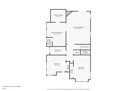 Floorplan - 1127 Galvez Dr, Pacifica, CA 94044 photo 1 of 5