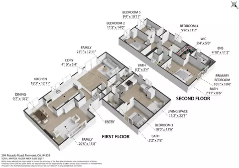 Floorplan - 294 Rosado Rd, Fremont, CA 94539 photo 1 of 2
