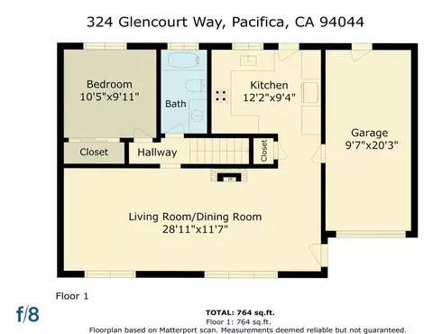 Floorplan - 324 Glencourt Way, Pacifica, CA 94044 photo 1 of 3