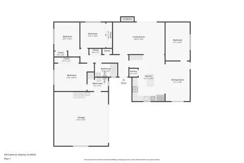 Floorplan - 320 Coelho St, Milpitas, CA 95035 photo 1 of 1