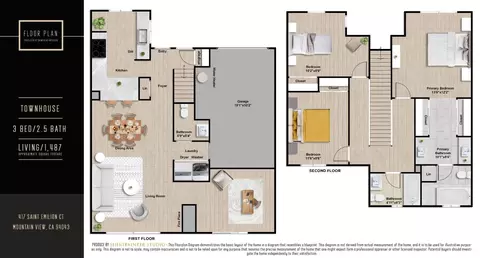 Floorplan - 417 Saint Emilion Ct, Mountain View, CA 94043 photo 1 of 1