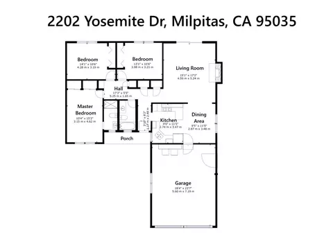 Floorplan - 2202 Yosemite Dr, Milpitas, CA 95035 photo 1 of 1