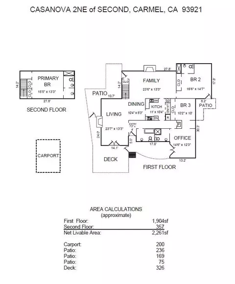 Floorplan - 0 2nd Ave 2 Ne Of Casanova St, Carmel, CA 93923 photo 1 of 1