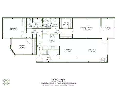 Floorplan - 360 Vallejo Dr 105, Millbrae, CA 94030 photo 1 of 1