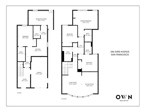 Floorplan - 546 33rd Ave, San Francisco, CA 94121 photo 1 of 1