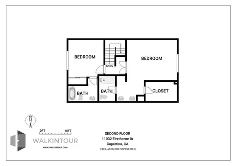 Floorplan - 11032 Firethorne Dr, Cupertino, CA 95014 photo 1 of 2