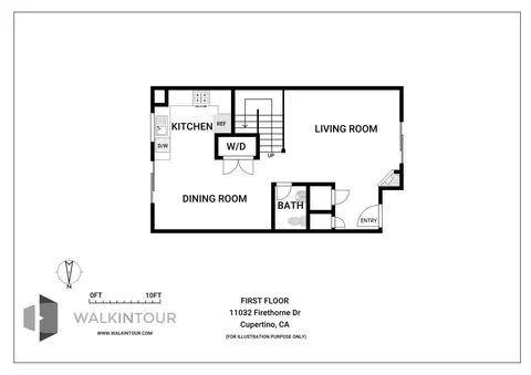 Floorplan - 11032 Firethorne Dr, Cupertino, CA 95014 photo 2 of 2