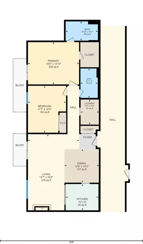 Floorplan - 35 28th Ave 307, San Mateo, CA 94403 photo 1 of 1