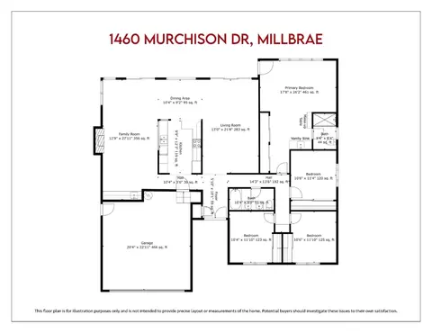 Floorplan - 1460 Murchison Dr, Millbrae, CA 94030 photo 1 of 1