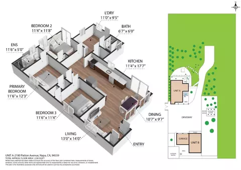 Floorplan - 2180 Patton Ave, Napa, CA 94559 photo 3 of 4