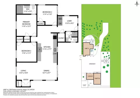Floorplan - 2180 Patton Ave, Napa, CA 94559 photo 4 of 4