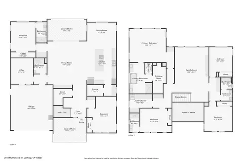 Floorplan - 2603 Mulholland Dr, Lathrop, CA 95330 photo 1 of 1