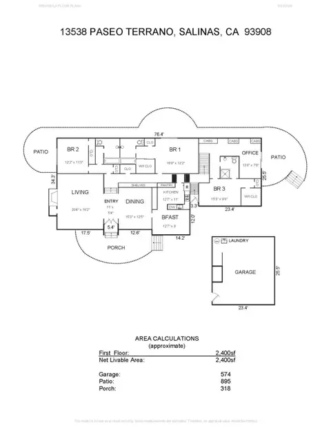 Floorplan - 13538 Paseo Terrano, Salinas, CA 93908 photo 1 of 1