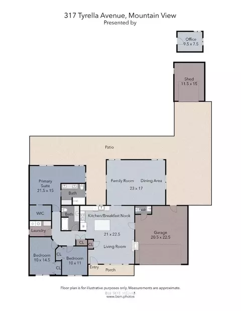 Floorplan - 317 Tyrella Ave, Mountain View, CA 94043 photo 1 of 1
