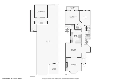 Floorplan - 740 Masonic Ave, San Francisco, CA 94117 photo 2 of 2