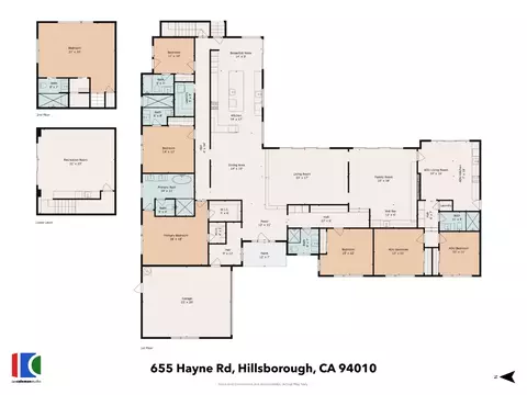 Floorplan - 655 Hayne Rd, Hillsborough, CA 94010 photo 1 of 1