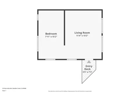 Floorplan - 515 Burnside Bnd, Boulder Creek, CA 95006 photo 1 of 3