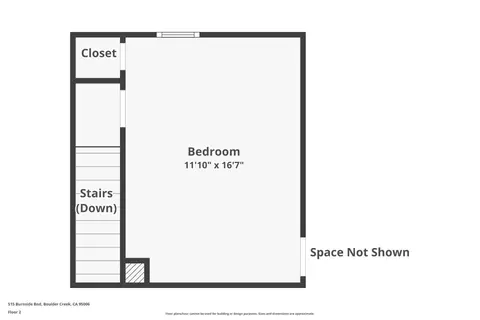 Floorplan - 515 Burnside Bnd, Boulder Creek, CA 95006 photo 3 of 3