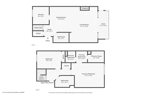 Floorplan - 34 Corte Oriental, Greenbrae, CA 94904 photo 3 of 3