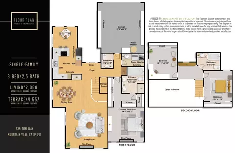 Floorplan - 635 Tami Way, Mountain View, CA 94041 photo 1 of 1