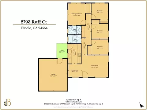 Floorplan - 2793 Ruff Ct, Pinole, CA 94564 photo 1 of 1