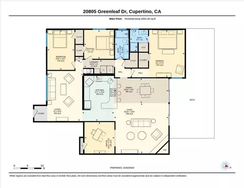 Floorplan - 20805 Greenleaf Dr, Cupertino, CA 95014 photo 1 of 2