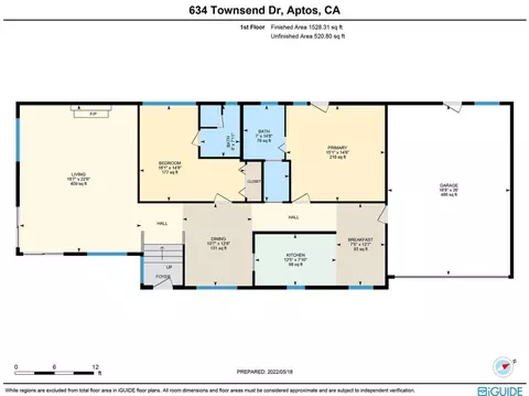 Floorplan - 634 Townsend Dr, Aptos, CA 95003 photo 1 of 1