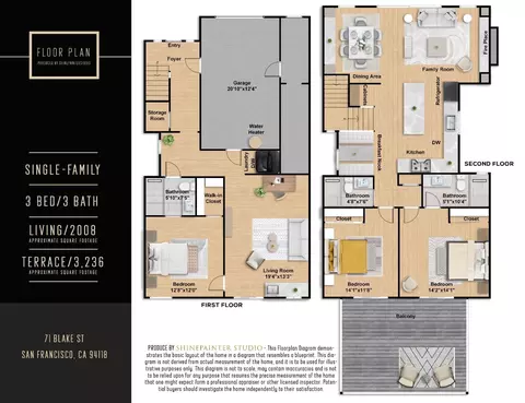 Floorplan - 71 Blake St, San Francisco, CA 94118 photo 1 of 1