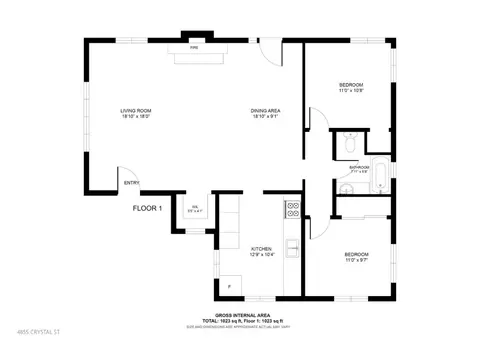 Floorplan - 4855 Crystal St, Capitola, CA 95010 photo 1 of 2
