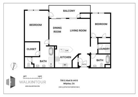 Floorplan - 700 S Abel St 415, Milpitas, CA 95035 photo 1 of 1