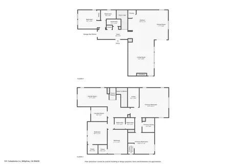 Floorplan - 131 Caladenia Ln, Milpitas, CA 95035 photo 3 of 3