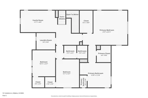 Floorplan - 131 Caladenia Ln, Milpitas, CA 95035 photo 2 of 3