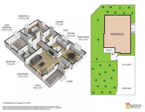 Floorplan - 101 Darlington Ln, Soquel, CA 95073 photo 2 of 2