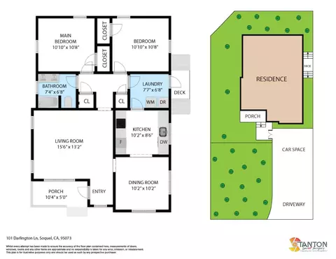 Floorplan - 101 Darlington Ln, Soquel, CA 95073 photo 1 of 2