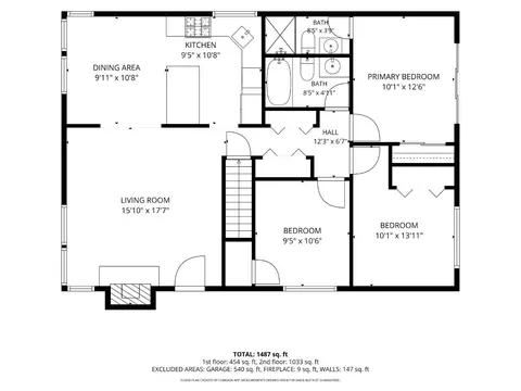 Floorplan - 1539 Terra Nova Blvd, Pacifica, CA 94044 photo 1 of 3