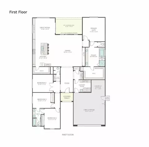 Floorplan - 16071 Riverton Ave, Lathrop, CA 95330 photo 1 of 1