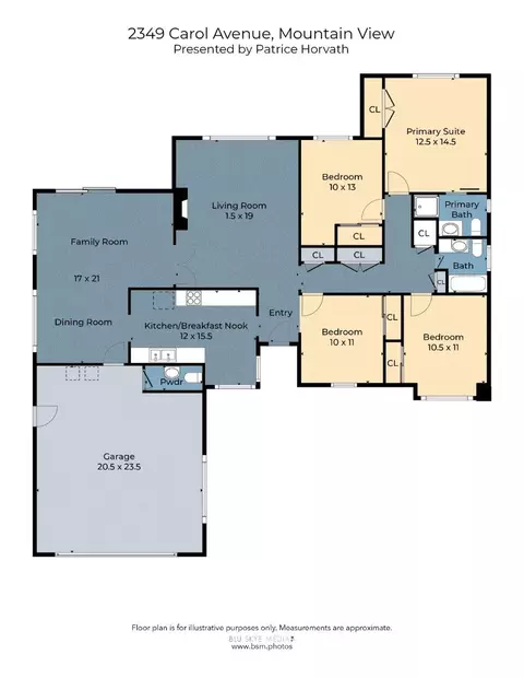 Floorplan - 2349 Carol Ave, Mountain View, CA 94040 photo 1 of 1
