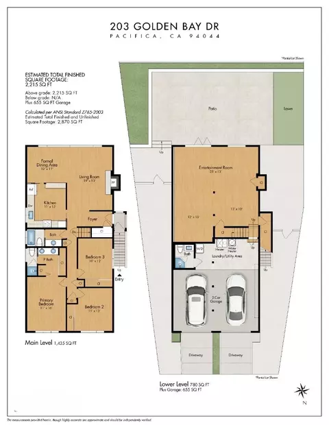 Floorplan - 203 Golden Bay Dr, Pacifica, CA 94044 photo 1 of 1