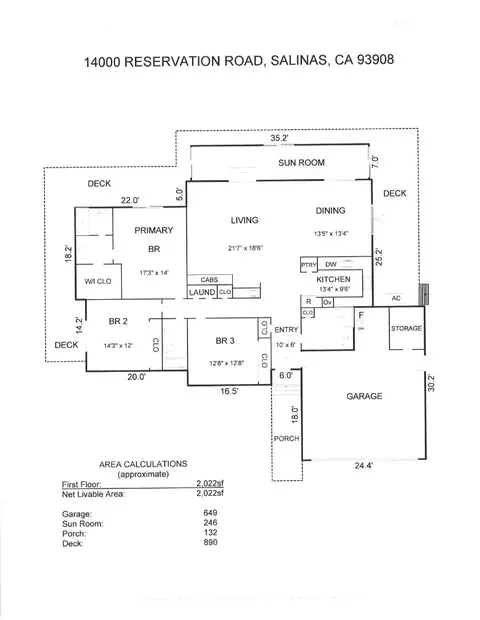 Floorplan - 14000 Reservation Rd, Salinas, CA 93908 photo 1 of 1