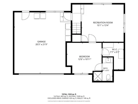 Floorplan - 1287 Alicante Dr, Pacifica, CA 94044 photo 2 of 3
