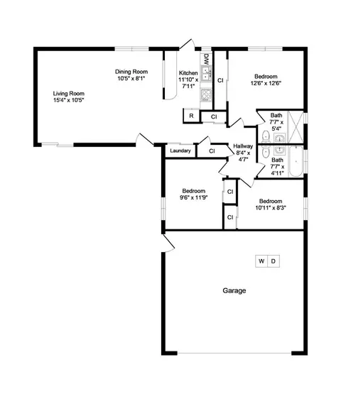 Floorplan - 6566 Clifford Dr, Cupertino, CA 95014 photo 1 of 1