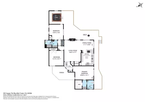 Floorplan - 301 Upper Rd, Boulder Creek, CA 95006 photo 1 of 1
