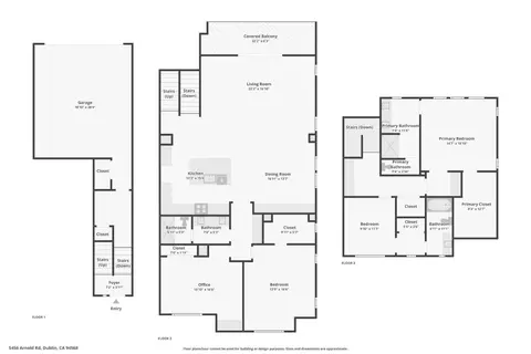 Floorplan - 5456 Arnold Rd, Dublin, CA 94568 photo 1 of 1